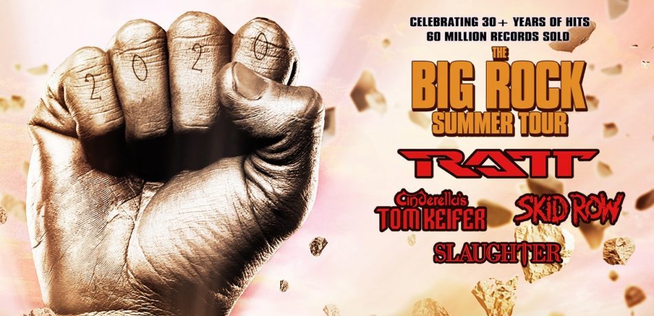 The Big Rock Summer Tour will feature Skid Row, Tom Kiefer of Cinderella, Ratt, and Slaughter on a summer tour across the United States from early June to early September