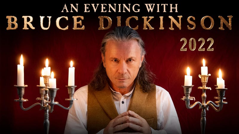 Iron Maiden's Bruce Dickinson to embark on North American spoken word tour called An Evening with Bruce Dickinson