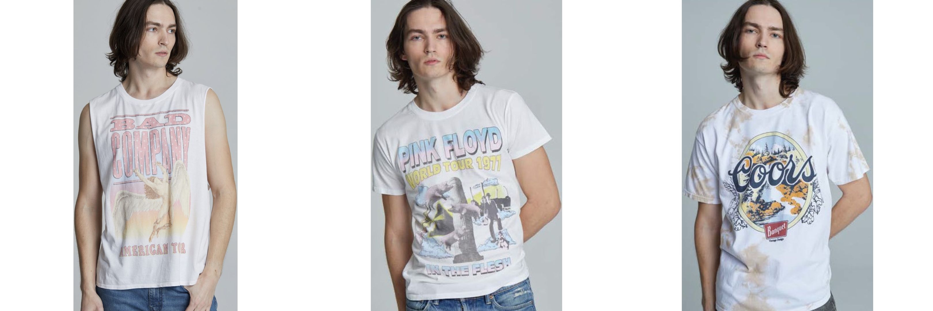 Recycled Karma brand men's unisex vintage music band lifestyle fashion t-shirts