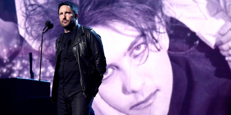 Trent Reznor, of Nine Inch Nails in the Rock & Roll Hall of Fame induction